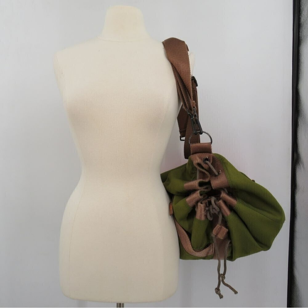 Parcel Unisex Mens Womens Large Hunter Green Convertible Duffel Backpack - Picture 12 of 16